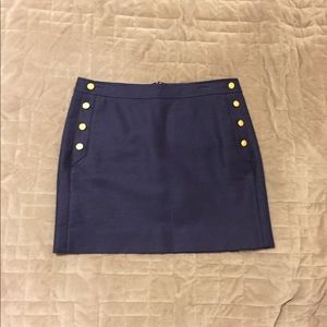 Navy Blue J Crew Skirt, Size 6